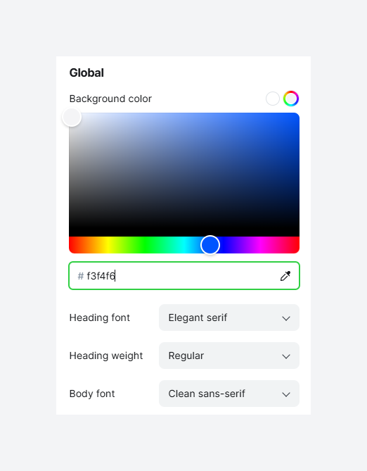Global Settings for Newsletter Design