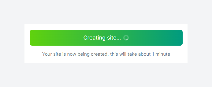Ghost is creating your website