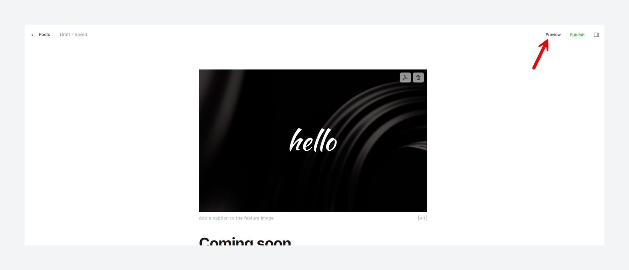 Preview posts in Ghost