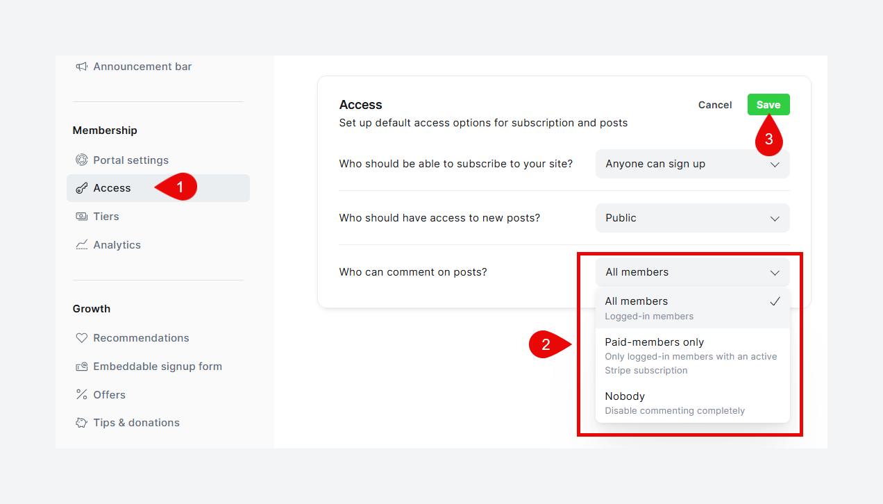 Enable comments in Ghost