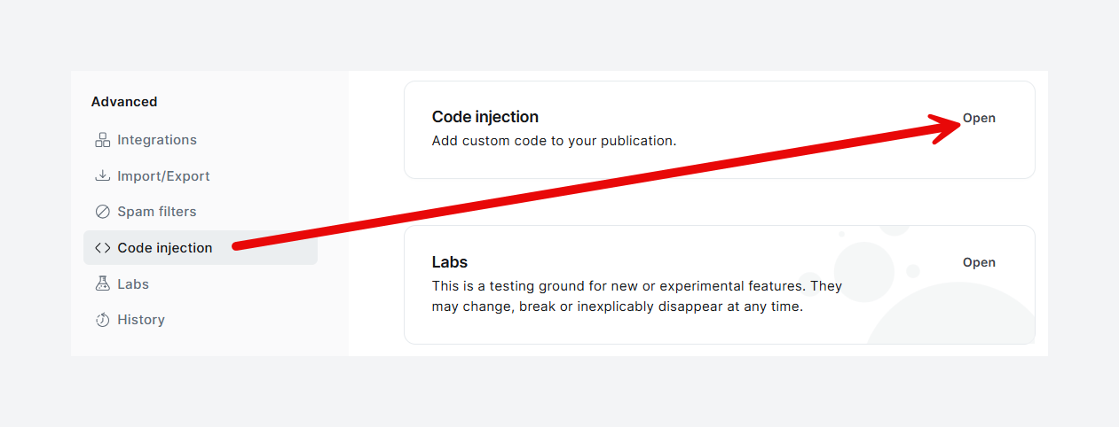 Code Injection in Ghost