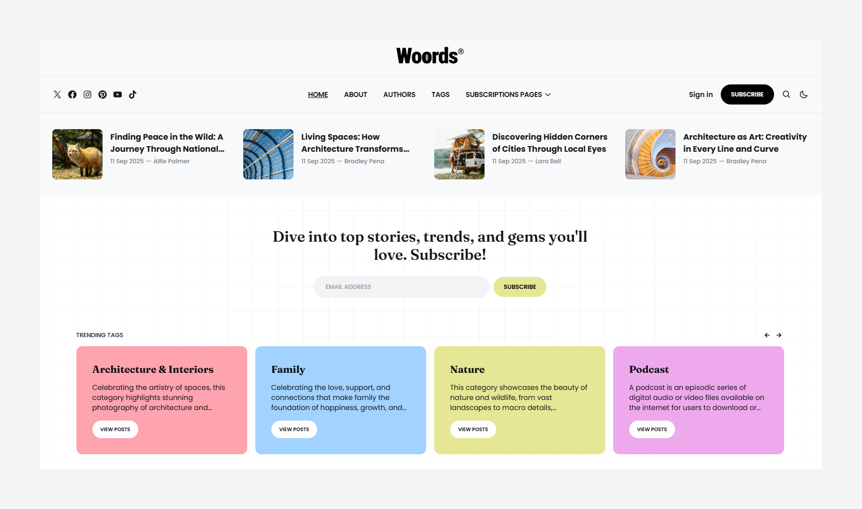 Homepage