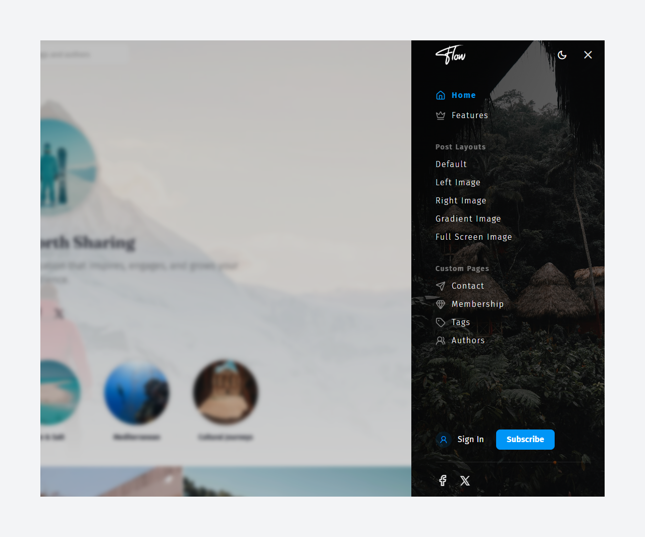 Sidebar Navigation