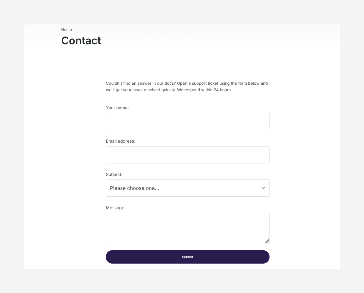 Contact Page
