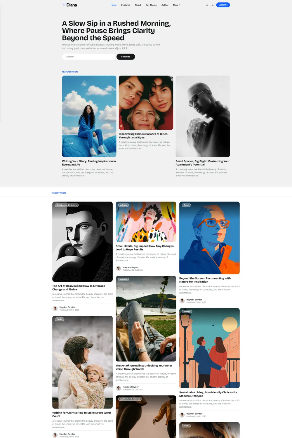 Dina Ghost Theme by Trex Themes